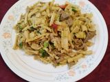 蒜香肉絲炒筍
