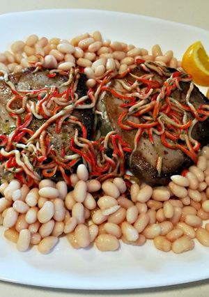 Foto principal de Atún fresco con surimi rallado al ajillo