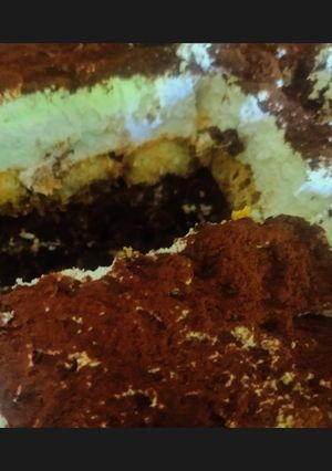 Φωτογραφία της συνταγής Tiramisu - Brownies: μπράουνις με σοκολάτα (κουβερτούρα), σαβαγιάρ με καφέ & κρέμα τιραμισού ✨