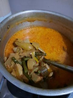 Foto resep Lodeh tewel / gori (nangka muda) + terong