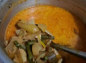 Foto resep Lodeh tewel / gori (nangka muda) + terong