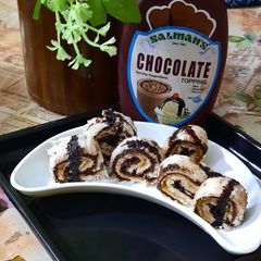 Chocolate pinwheel sandwich 🥪 😋 A picture of Chocolate pinwheel sandwich 🥪 😋.