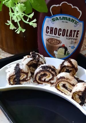 A picture of Chocolate pinwheel sandwich 🥪 😋.