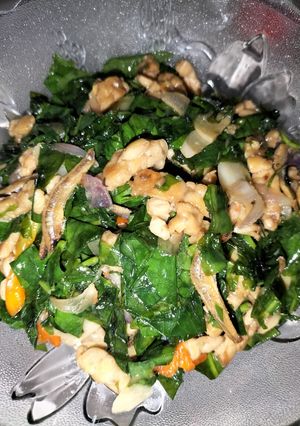 Foto resep Tumis daun melinjo dan teri