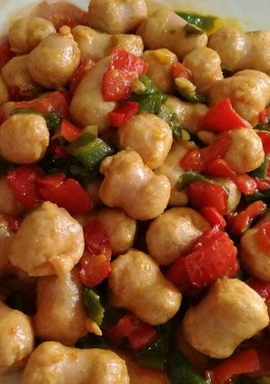 Foto principal de Salchichas frescas de pollo con pimientos y especias 😻