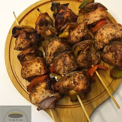 A picture of Chicken kebab.