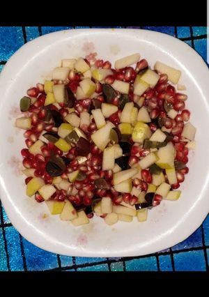 صورة لوصفة سلاطة الفواكه بزاف بنينة😋😋