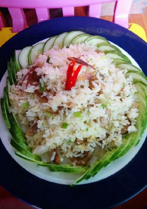 Hình của món Cơm chiên cá mặn.