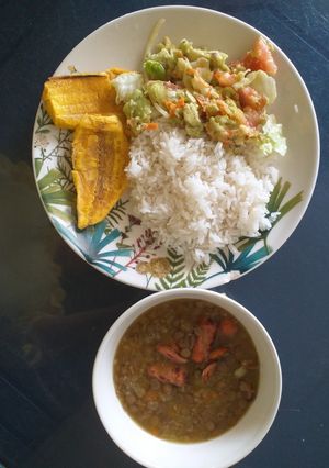 Una foto de Lentejas rancheras