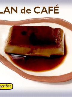 Una foto de Flan de café