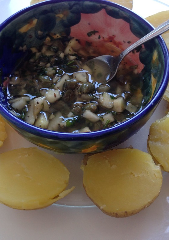 Una foto de Patatas con vinagreta de especias