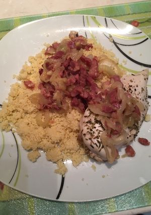 Une photo de Semoule carbonara