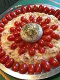 Salade de christophines à l oignon rouge,tomates cerises et burrata
