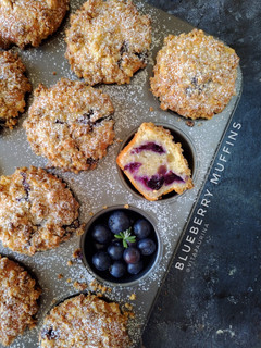 Foto resep Blueberry Muffins w/ Streusel