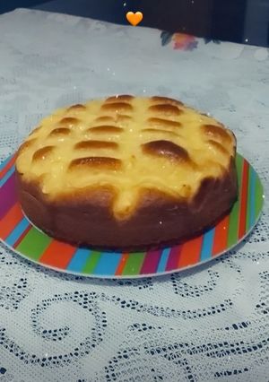Una foto de Torta matera con crema pastelera