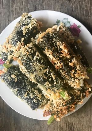 Hình của món Chả giò tảo mộc.