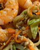 Calabaza y zanahoria a las finas hierbas y mantequilla