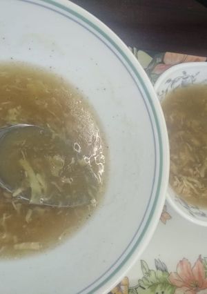 A picture of Chicken Corn soup.