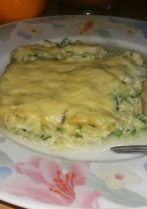 Una foto de Saludable budín de zapallito italiano