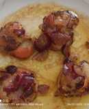 Carne de vieiras en vinagreta de uvas y naranja