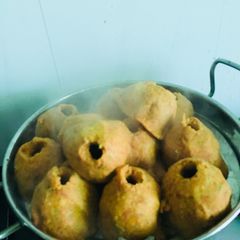 Makka ke dhokla A picture of Makka ke dhokla.