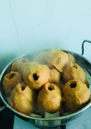 A picture of Makka ke dhokla.