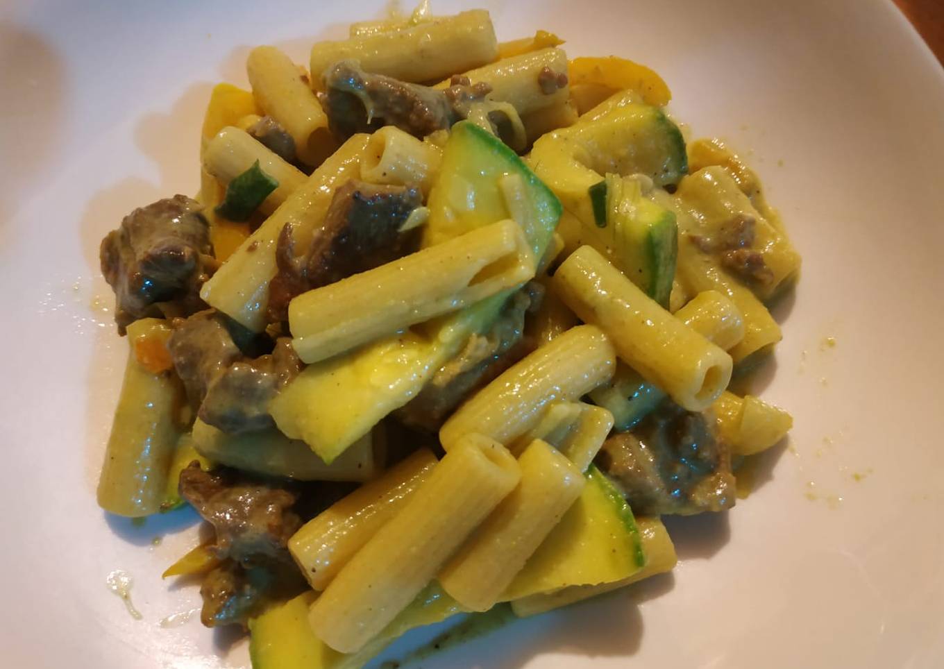 Pasta con crema de chile serrano
