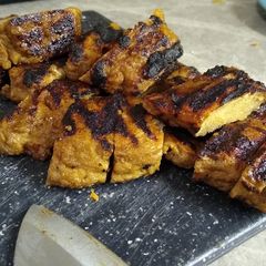 A picture of Seitan BBQ Chicken.