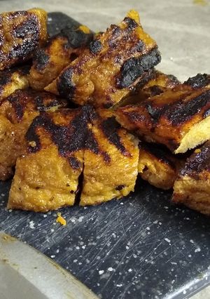 A picture of Seitan BBQ Chicken.