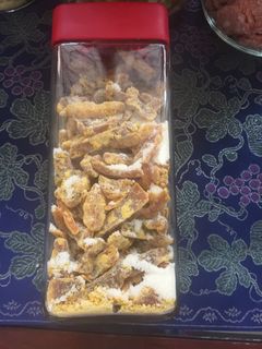 Hình của món Mứt bí đỏ Hải Hậu.