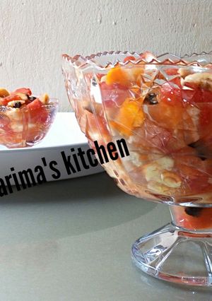 A picture of Fruits salad.