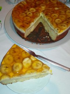 صورة لوصفة طورطة بالموز