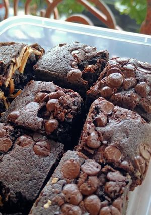 Foto resep 03. Fudgy Brownis 🥧🍫 #fooddeha