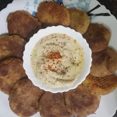 A picture of Chickpeas healthy falafel & hummus.