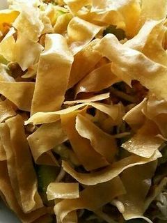 Foto resep Karedok tabur kulit popia goreng