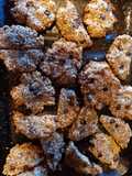 Galletitas de coco, semillas de sésamo, lino, chía y chips de choco