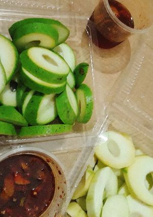 Hình của món Mắm chấm xoài.