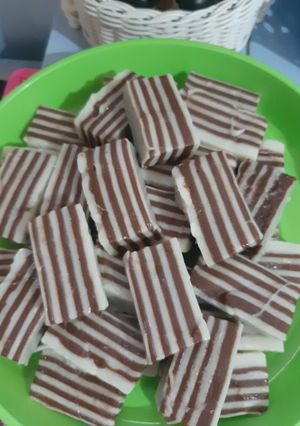 Foto resep Kue lapis coklat vanila