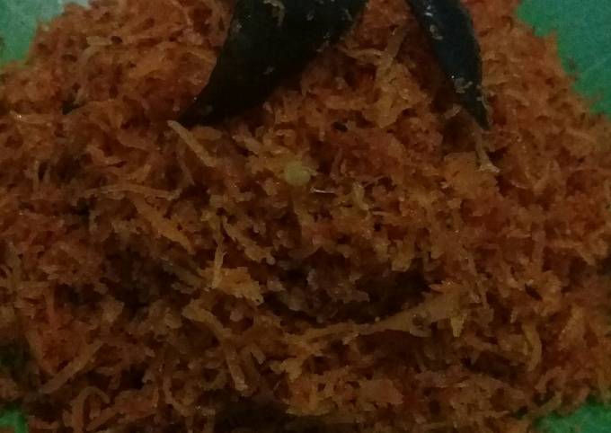 Cara  buat 🍒 serundeng manis pedas  sesuai selera