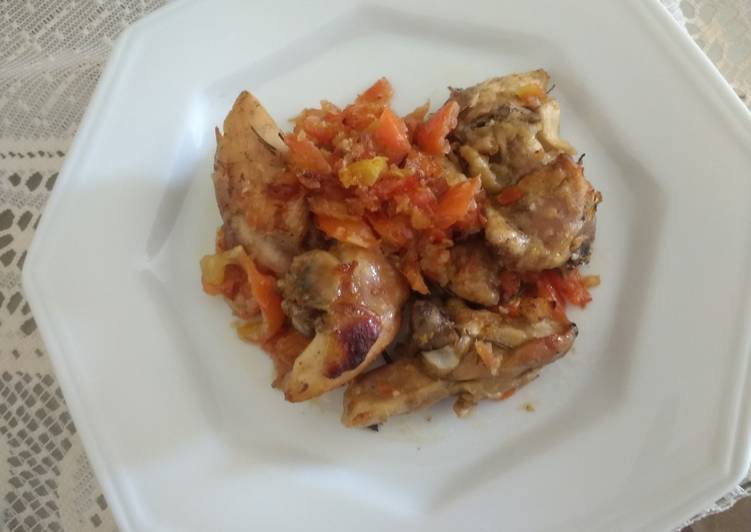 Frango a passarinho Assado - Tudogosreceitas