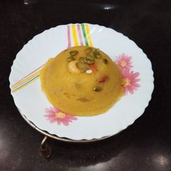 A picture of Halwa Nagori.