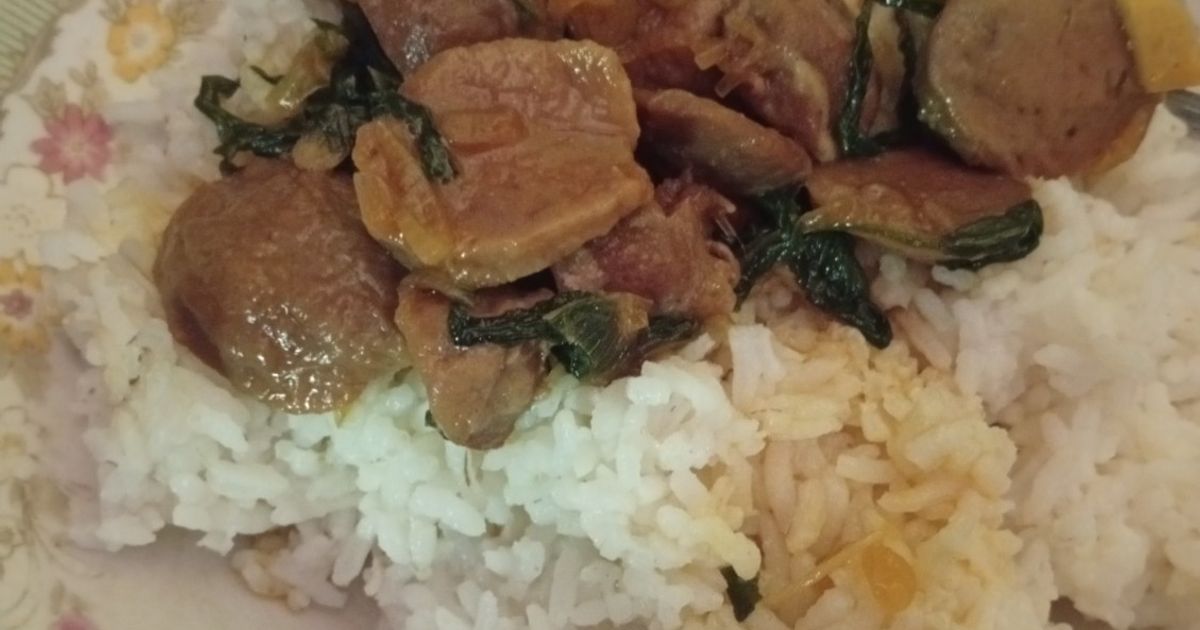 Oseng Bakso Kangkung
