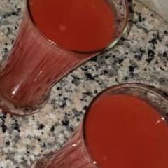 Drink -mixed fruits carbonated slush A picture of Drink -mixed fruits carbonated slush.