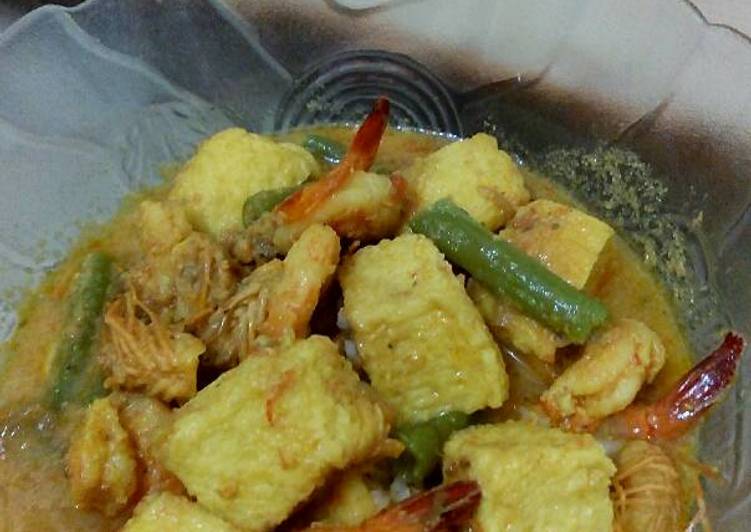 Udang Tofu Masak Kuning