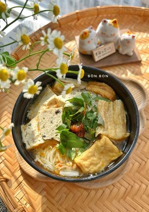 Hình của món Bún Huế Chay.