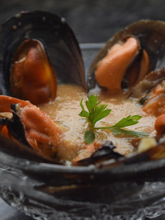 Una foto de Mejillones en salsa