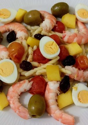 Una foto de Ensalada templada de pasta trofie