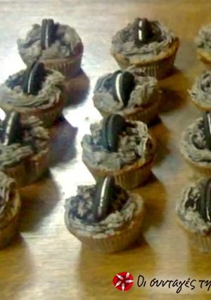 Φωτογραφία της συνταγής Σοκολατένια cupcakes με buttercream Oreo