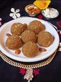 Churma ladoo with jaggery (traditional Gujrati sweet)