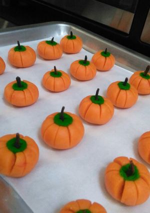 Foto resep Kue kering karakter Labu Kuning
